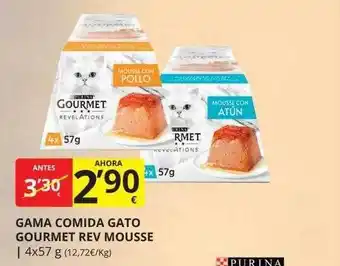 Supermercados MAS Gama comida gato gourmet rev mousse oferta