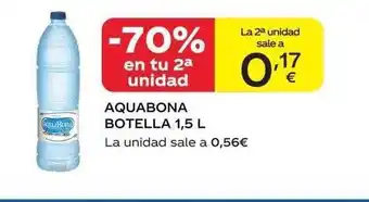 Supermercados MAS Aquabona botella 1.5l oferta