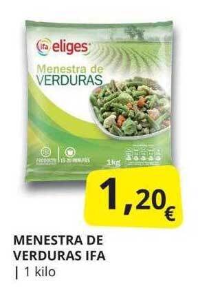 Supermercados MAS Menestra de verduras ifa oferta