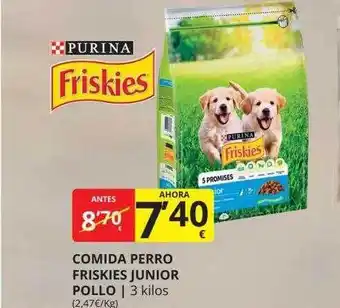 Supermercados MAS Comida perro friskies junior pollo oferta