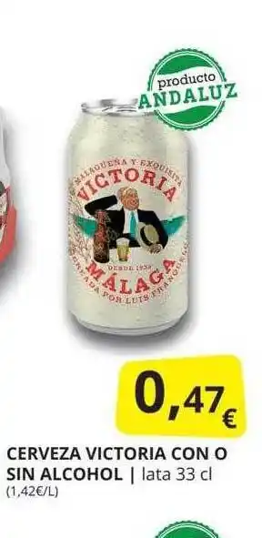 Supermercados MAS Cerveza victoria con o sin alcohol oferta