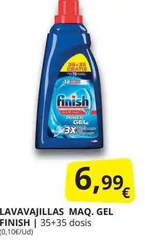 Supermercados MAS Lavavajillas maq gel finish oferta