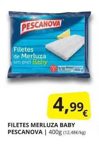 Supermercados MAS Filetes merluza baby pescanova oferta