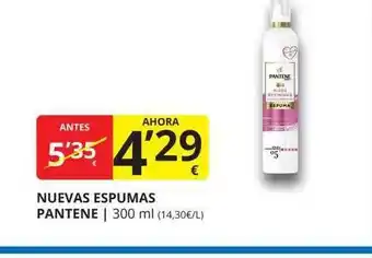 Supermercados MAS Nuevas espumas pantene oferta
