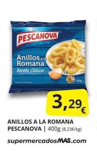 Supermercados MAS Anillos a la romana pescanova oferta