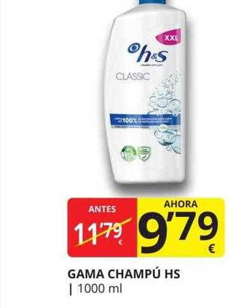 Supermercados MAS Gama champú hs oferta