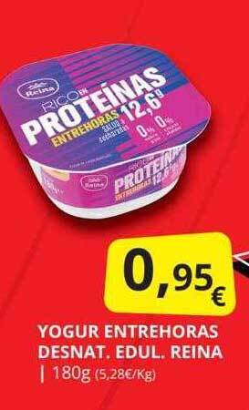 Supermercados MAS Yogur entrehoras desnat edul reina oferta