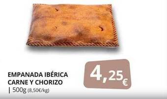Supermercados MAS Empanada ibérica carne y chorizo oferta