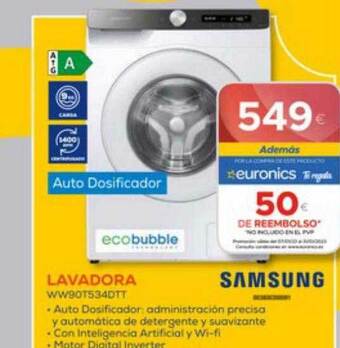 Tiendas Electrón Lavadora samsung oferta