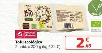 Alcampo Tofu ecológico oferta