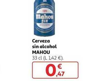 Alcampo Cerveza sin alcohol mahou oferta