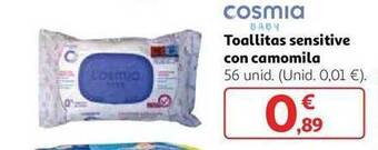 Alcampo Toallitas sensitive con camomila oferta