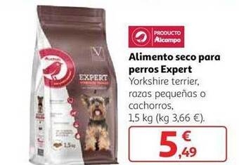 Alcampo Alimento seco para perros expert oferta