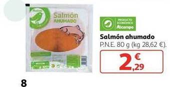 Alcampo Salmón ahumado oferta