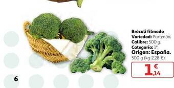 Alcampo Brócoli filmado oferta