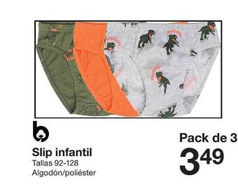 Zeeman Slip infantil tallas 92-128 oferta