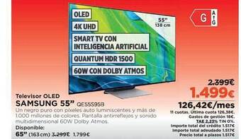 El Corte Inglés Televisor oled samsung 55 oferta