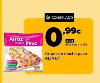 Supeco Arroz con mucho pavo alinut oferta