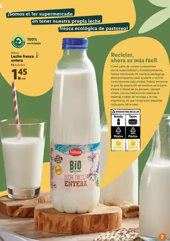 Lidl Leche Fresca Enetra oferta