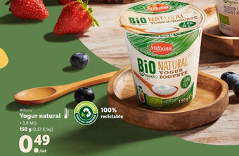 Lidl Yogur Natural oferta