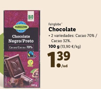 Lidl Fairglobe Chocolate oferta