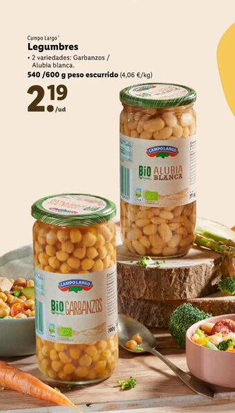 Lidl Campo Largo Legumbres oferta