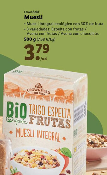 Lidl Muesli oferta