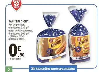 E.Leclerc Pan Epi D Or Pan De Perritos oferta