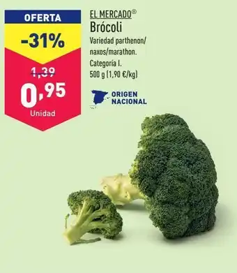 ALDI Brócoli el mercado oferta