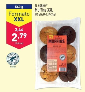 ALDI Muffins xxl el horno oferta