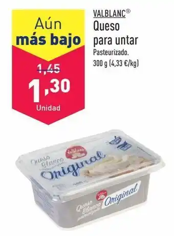 ALDI Queso para untar valblanc oferta
