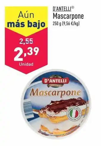 ALDI Mascarpone d'antelli oferta