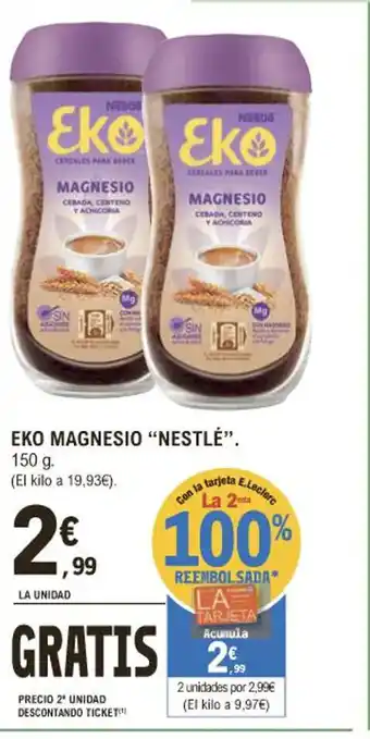 E.Leclerc Eko Magnesio Nestlè 150 g oferta