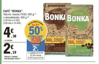E.Leclerc Cafè Bonka Natural Meszcla 70/30 500 g oferta