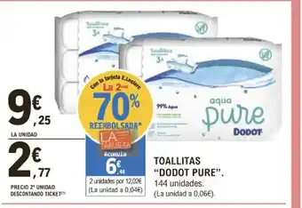 E.Leclerc Toallitas Dodot Pure oferta