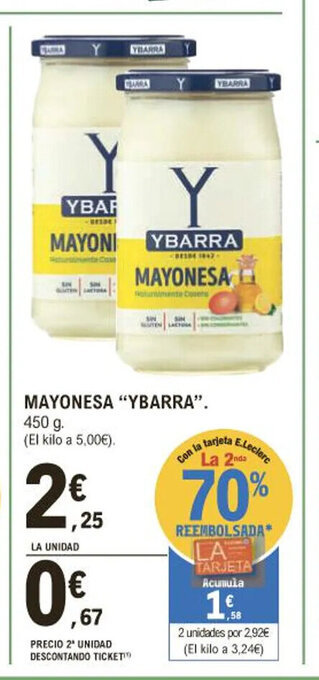 E.Leclerc Mayonesa Ybarra oferta