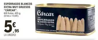 E.Leclerc Espárragos Blancos Extra Muy Gruesos Cárcar oferta