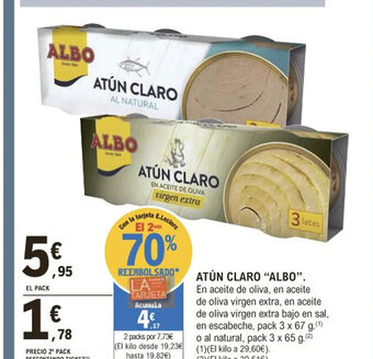E.Leclerc Atún Claro Albo oferta