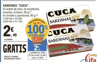 E.Leclerc Sardinas Cuca oferta
