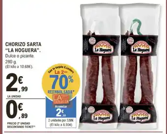E.Leclerc Chorizo Sarta La Hoguera oferta