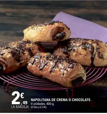 E.Leclerc Napolitana De Crema o Chocolate oferta