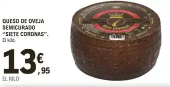 E.Leclerc Queso de Oveja Semicurado Siete Coronas oferta