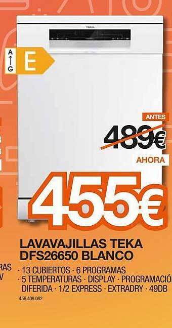 Expert Lavavajillas teka dfs26650 blanco oferta