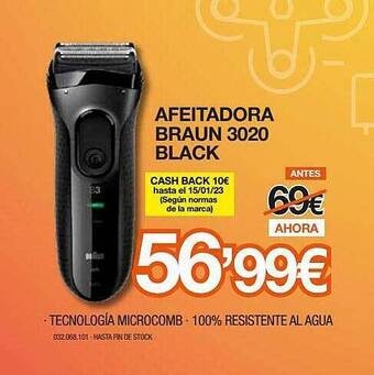 Expert Afeitadora braun 3020 black oferta