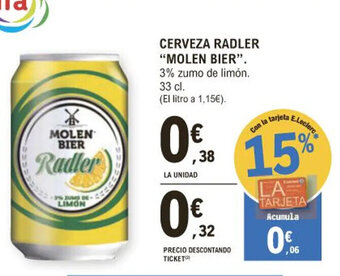 E.Leclerc Cerveza Radler Molen Bier oferta