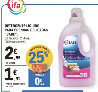 E.Leclerc Detergente Líquido Para Prendas Delicafas Sabe oferta