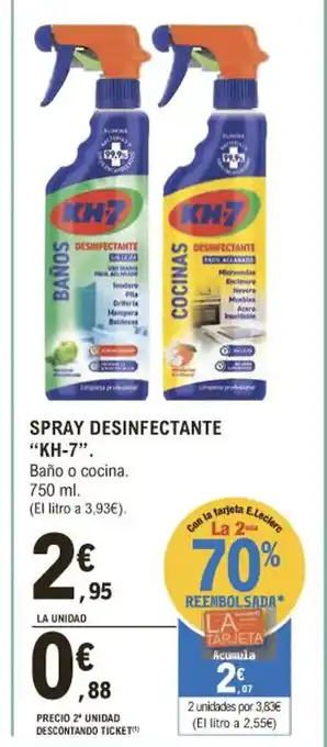 E.Leclerc Spray Desinfectante KH-7 oferta
