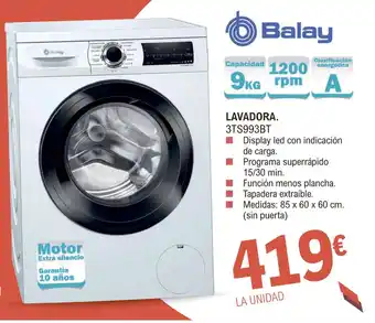 E.Leclerc Lavadora 3TS993BT oferta
