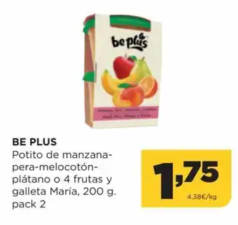 Alimerka Be Plus Potito De Manzana-Pera-Melocotón-Plótano oferta