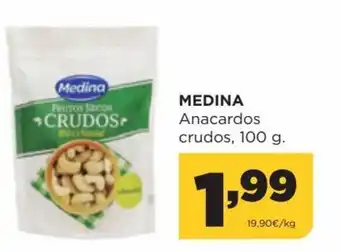 Alimerka Medina Anacardos Crudos, 100g oferta
